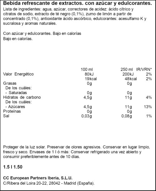 NESTEA VERDE MARACUYA 1,5L