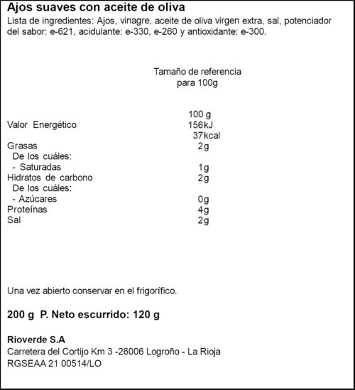 RIOVERDE ALLS SUAUS 120ML
