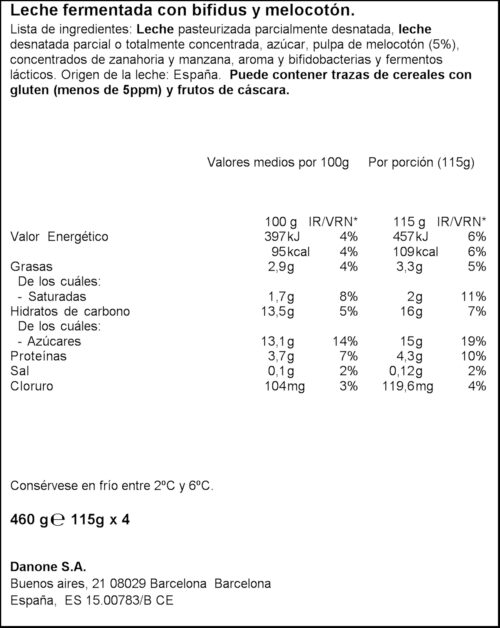 DANONE ACTIVIA IOGURT CREMOS PRESEC 4X115GR