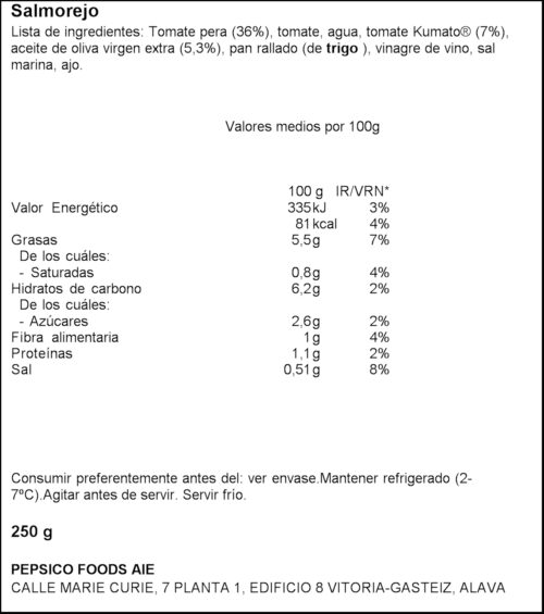 ALVALLE SALMOREJO 25CL