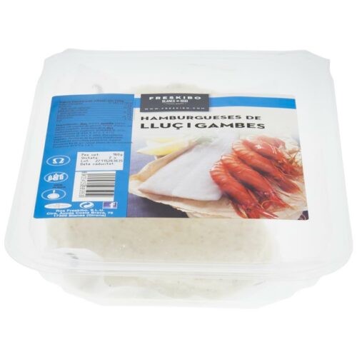 FRESKIBO HAMBURGUESA LLUÇ I GAMBES 160GR